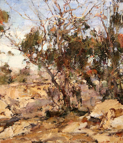 Eucalyptus painting by Nicolai Fechin at Tucson Museum of Art. Tucson, AZ.