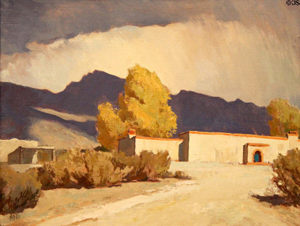 Home of Tucson painting (1945) by Maynard Dixon at Tucson Museum of Art. Tucson, AZ.