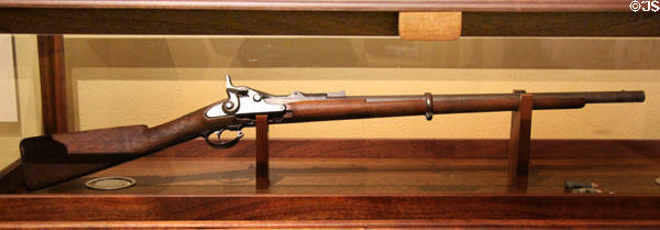 Springfield Rifle (1868) surrendered by Geronimo to Indian Agent John Clum (1877) at Arizona History Museum. Tucson, AZ.