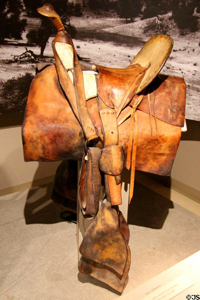 Spanish Sinaloa Saddle used by Cananea Cattle Co. at Arizona History Museum. Tucson, AZ.