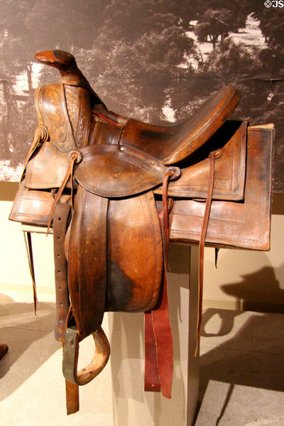Great Plains Stock Saddle (1883) by Herman H. Heiser of Denver at Arizona History Museum. Tucson, AZ.