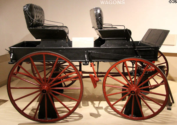 Platform spring wagon (c1870s-1930s) at Arizona History Museum. Tucson, AZ.