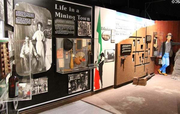 Mining town display at Arizona History Museum. Tucson, AZ.