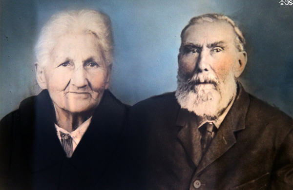 Photo of Maria Jesus Moreno Sosa & Antonio C. Sosa, first residents of Sosa-Carrillo-Frémont House. Tucson, AZ.