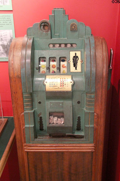 Slot machine at Arizona Historical Society Museum Downtown. Tucson, AZ.