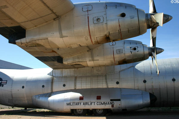 Douglas C-133 Cargomaster prop engine details, Pima Air & Space Museum. Tucson, AZ.