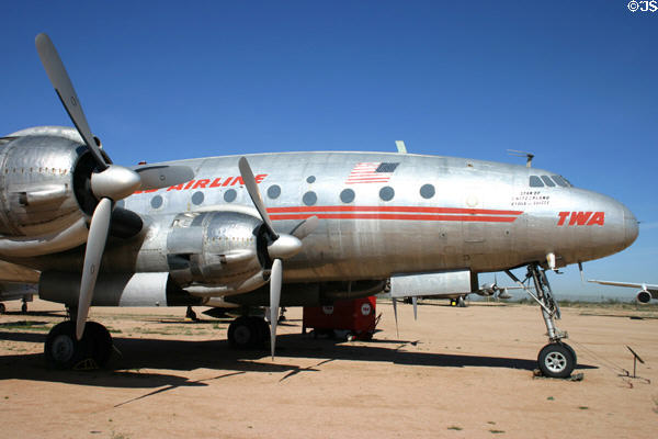 TWA Star of Switzerland Lockheed L-048 Constellation nose, Pima Air & Space Museum. Tucson, AZ.