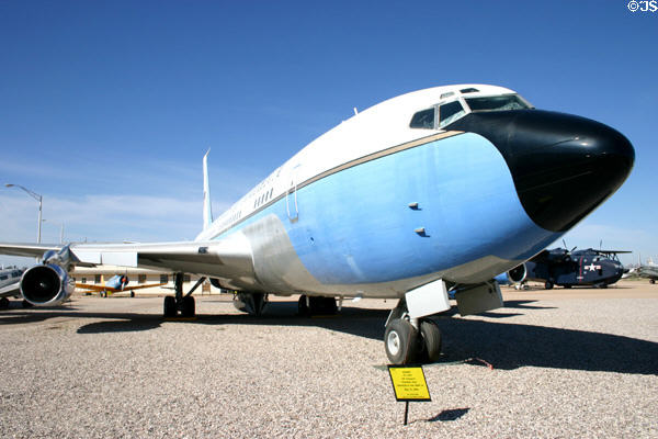 Boeing VC137B (1959) flown as "Freedom One" VIP jet transport, Pima Air & Space Museum. Tucson, AZ.