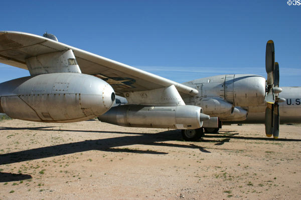 Boeing KB 50J Super Fortress aerial tanker (1947-68) with both props & jets, Pima Air & Space Museum. Tucson, AZ.