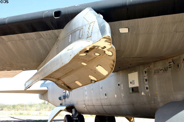 X-15 launch rack under wing of U.S. Air Force B-52, Pima Air & Space Museum. Tucson, AZ.