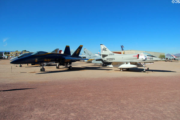 Fighter jets at Pima Air & Space Museum. Tucson, AZ.