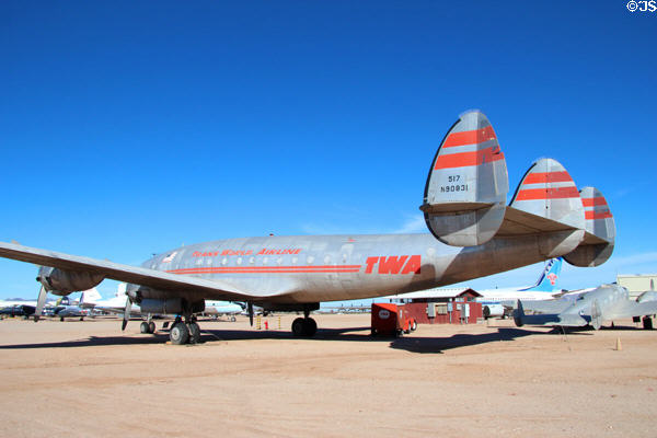 Lockheed Constellation L-049 airliner (1943-8) at Pima Air & Space Museum. Tucson, AZ.