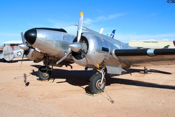 Beechcraft Expeditor UC-45J transport (1942-76) at Pima Air & Space Museum. Tucson, AZ.