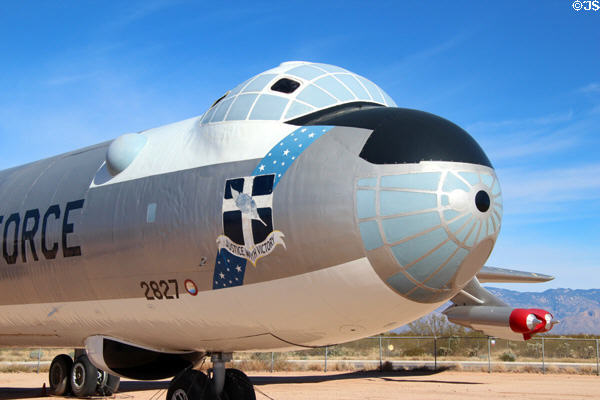 Nose of Convair Peacemaker B-36J strategic bomber (1947-59) at Pima Air & Space Museum. Tucson, AZ.