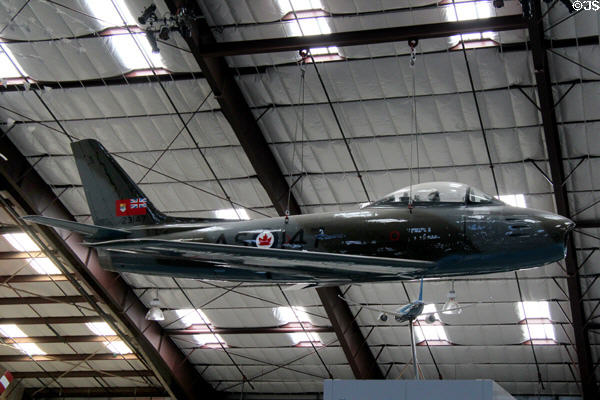 Canadair Sabre MK. V jet fighter (1948-1960s) at Pima Air & Space Museum. Tucson, AZ.