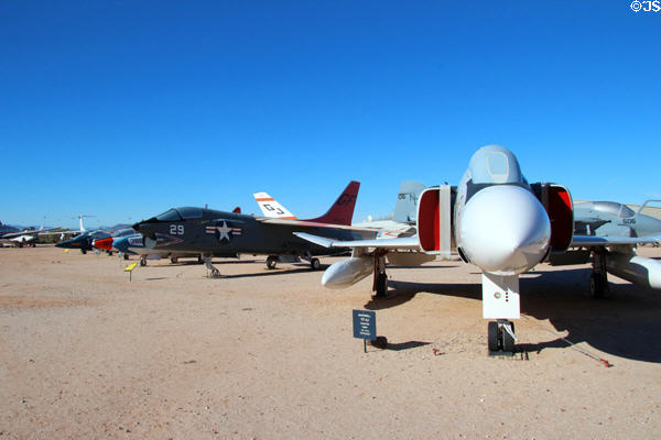 McDonnell Douglas Phantom YF-4J & other fighters at Pima Air & Space Museum. Tucson, AZ.