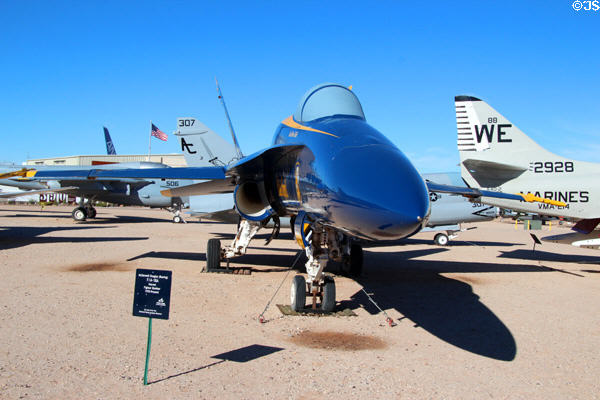 McDonnell Douglas F/A-18A fighter bomber (1978-present) Hornet at Pima Air & Space Museum. Tucson, AZ.