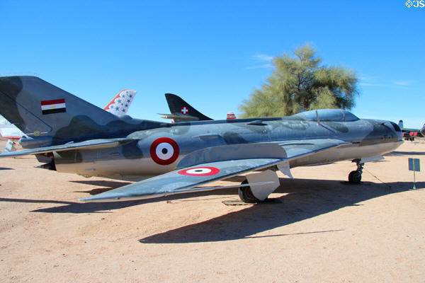 Shenyang Farmer J-6A (MiG-17PF) fighter jet (1963) at Pima Air & Space Museum. Tucson, AZ.