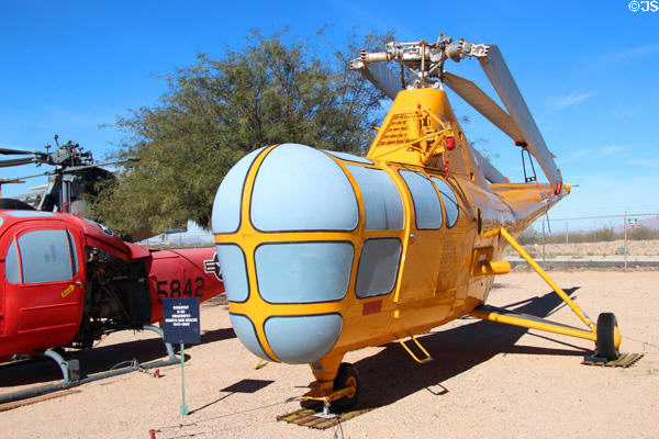 Sikorsky Dragonfly H-5G search & rescue helicopter (1943-60) at Pima Air & Space Museum. Tucson, AZ.