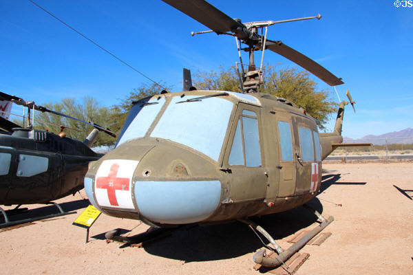 Bell Iroquois UH-1H medivac helicopter (1967) at Pima Air & Space Museum. Tucson, AZ.
