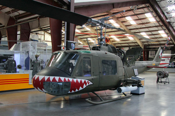 Bell Iroquois UH-1C (UH-1M) Huey assault helicopter (1966) at Pima Air & Space Museum. Tucson, AZ.