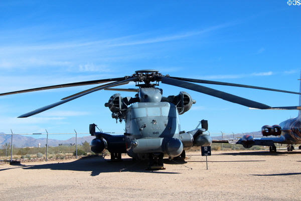 Sikorsky Pave Low IV MH-53M rescue helicopter (1974-2008) at Pima Air & Space Museum. Tucson, AZ.