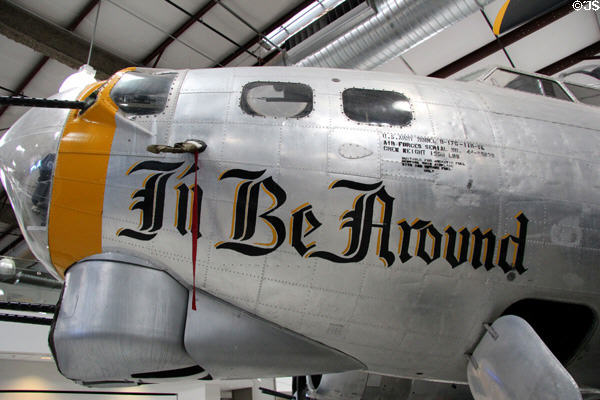 Nose of Boeing Flying Fortress B-17G bomber (1935-WWII) at Pima Air & Space Museum. Tucson, AZ.