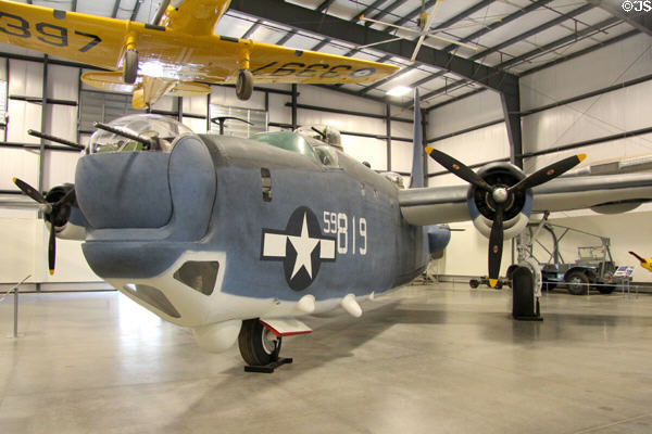 Nose of Consolidated Privateer PB4Y-2 long range patrol bomber (1945) at Pima Air & Space Museum. Tucson, AZ.