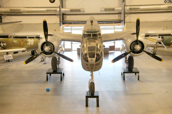 North American Mitchell B-25J bomber (1940-60s) at Pima Air & Space Museum. Tucson, AZ.