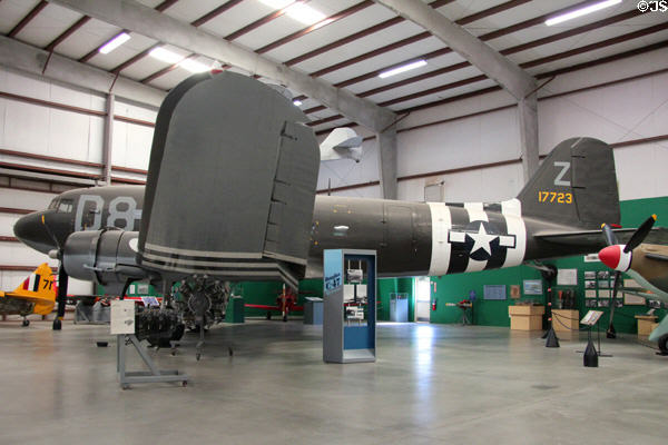 Douglas Skytrain C-47 cargo & troop transport (1935-1990s) at Pima Air & Space Museum. Tucson, AZ.