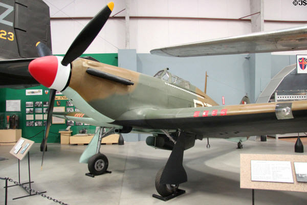 Hawker Hurricane MK.II prop fighter (1935-WWII) at Pima Air & Space Museum. Tucson, AZ.