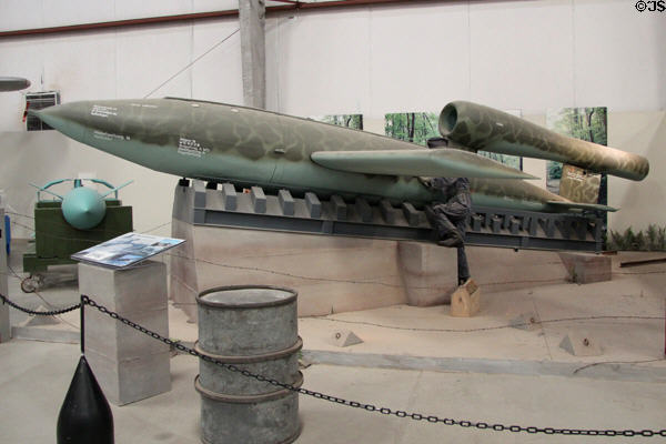 Fieseler Hoellenhund V-1 Fi103-A1 flying buzz bomb (1944) at Pima Air & Space Museum. Tucson, AZ.