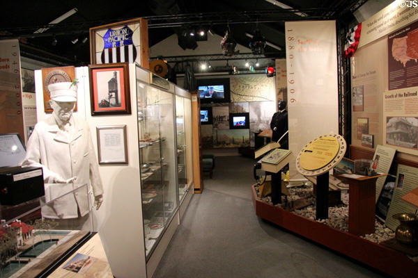 Displays of Southern Arizona Transportation Museum. Tucson, AZ.