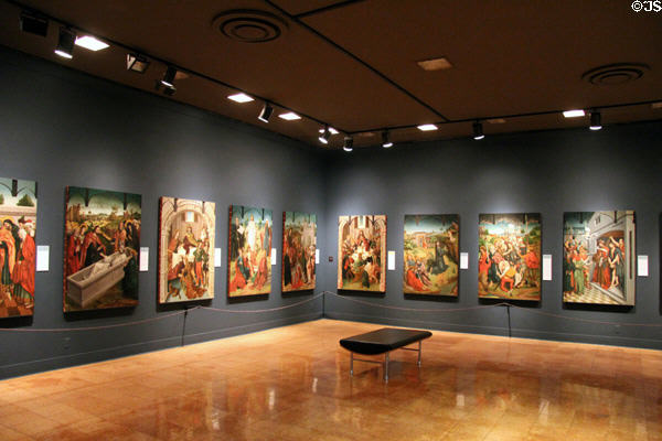 Cycle of paintings of life of Christ by Fernando Gallego & Maestro Bartolomé of Salamanca, Spain at University of Arizona Museum of Art. Tucson, AZ.