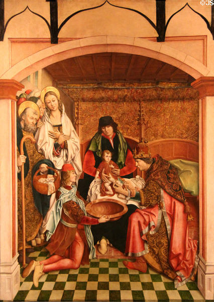 Circumcision painting (1480-8) by Fernando Gallego at University of Arizona Museum of Art. Tucson, AZ.