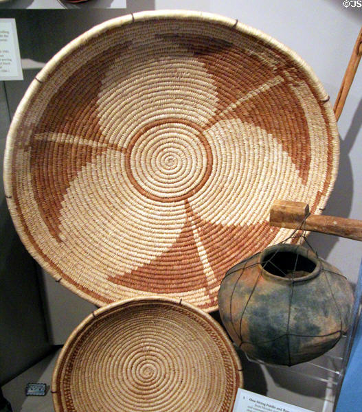 Seri (Comcáac) native baskets (1940s) from Northwest Mexico at Arizona State Museum. Tucson, AZ.