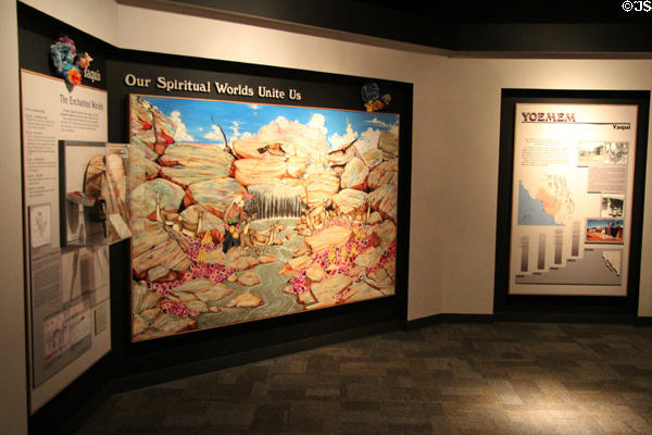 Yaqui (Yoemem) native culture display at Arizona State Museum. Tucson, AZ.