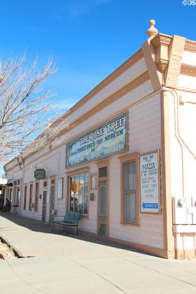 The Rose Tree Museum home of world's largest rosebush (4th at Toughnut Sts.). Tombstone, AZ.