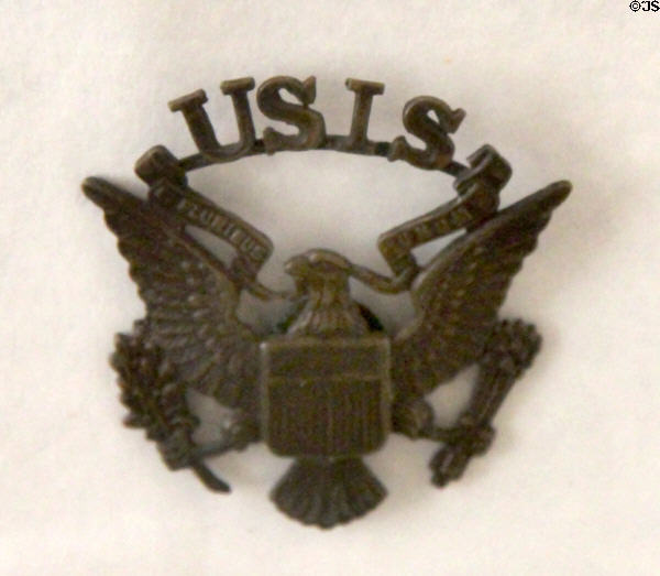 U.S. Immigration & Naturalization Service Badge (early 1900s) at Tombstone Courthouse Museum. Tombstone, AZ.