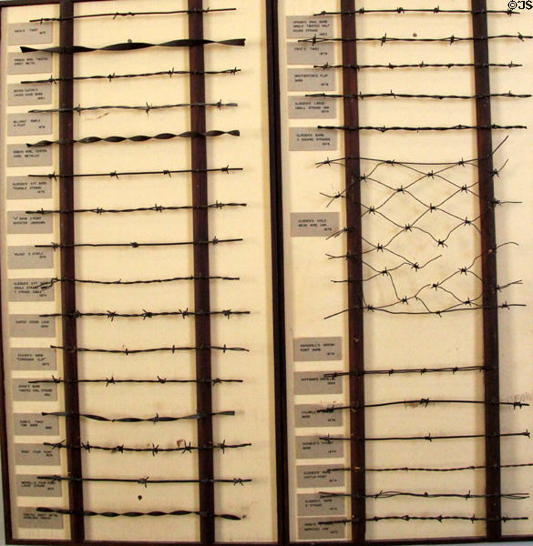 Collection of barbed wire at Tombstone Courthouse Museum. Tombstone, AZ.