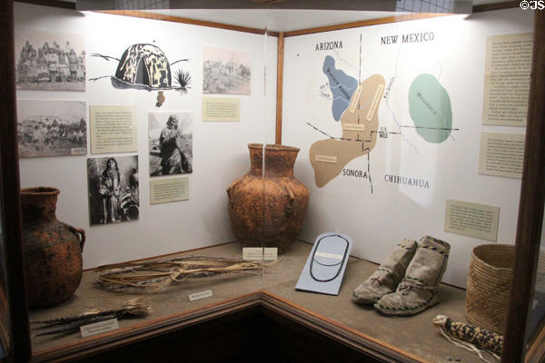 Native American display at Tombstone Courthouse Museum. Tombstone, AZ.