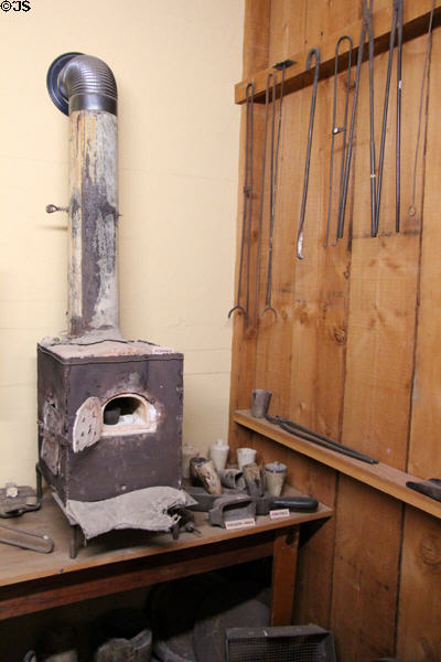 Assay office furnace at Tombstone Courthouse Museum. Tombstone, AZ.