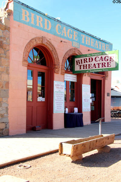 Bird Cage Theatre (as preserved 1881). Tombstone, AZ.