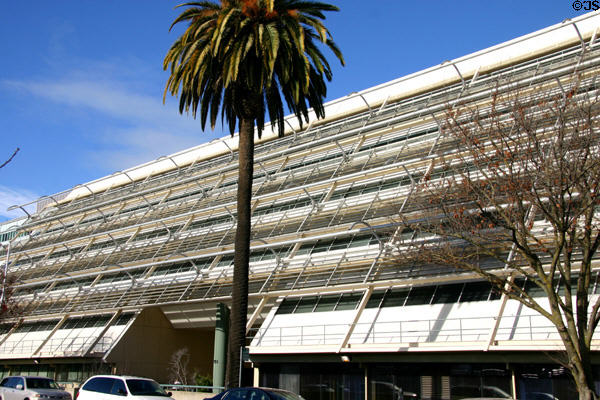 EDD / Solar building (751 N St.) with sloped face. Sacramento, CA.