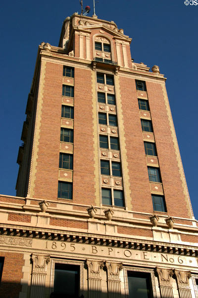Elks Club Building (1925) (15 floors) (921 11th Street at J St.). Sacramento, CA.