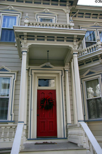 Detail of Victorian House (915 11 St.). Sacramento, CA.