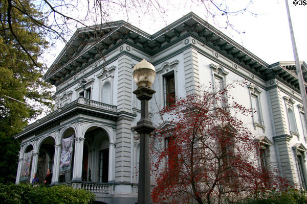 Crocker Art Museum (1852, 1883-4) (216 O St.). Sacramento, CA. Style: Italianate. Architect: Seth Babson. On National Register.