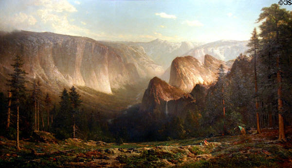 Yosemite Great Canyon (1871) by Thomas Hill at Crocker Art Museum. Sacramento, CA.