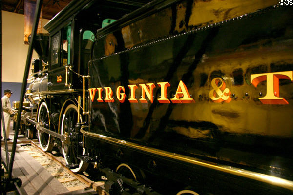 Virginia & Truckee tender at California State Railroad Museum. Sacramento, CA.