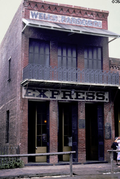 Wells Fargo Express Office (1858) where stage coaches once stopped. Columbia, CA.
